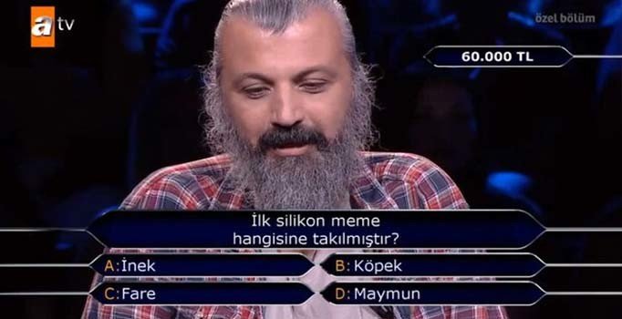 Kim Milyoner Olmak İster'de silikon sorusu damga vurdu