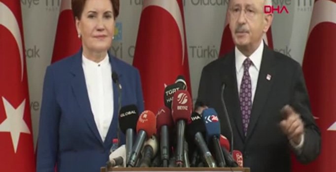 Kılıçdaroğlu ve Meral akşener'in ortak basın toplantısı!