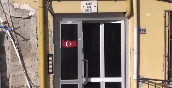 Rize'deki 8 katlı apartmanda inceleme yapıldı