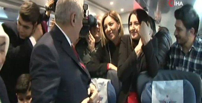 Görevi devretti, hızlı trenle İstanbul’a gitti