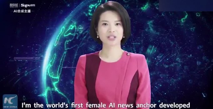 İlk yapay zekalı kadın sunucusu tanıtıldı
