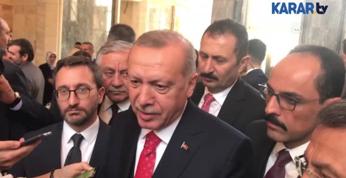 Erdoğan: İstiklal Marşı'nı söylemeyenleri dinleyelim mi?