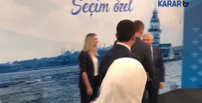 Yıldırım ve İmamoğlu'ndan yayın sonrası hatıra fotoğrafı