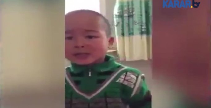 Uygur Türk'ü çocuğa Çin işkencesi!