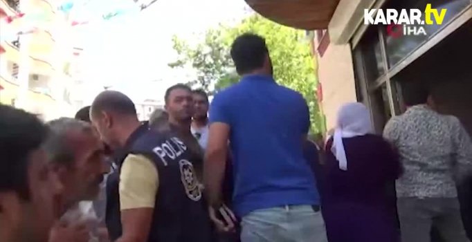 Diyarbakır Büyükşehir Belediyesi binası önünde gergin anlar