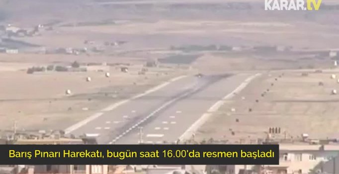 Barış Pınarı Harekatı'ndan ilk görüntüler!