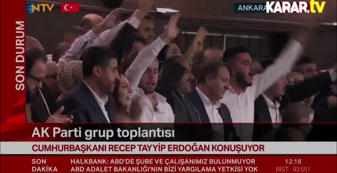 AK Parti sıralarında 'Gündoğdu Marşı'