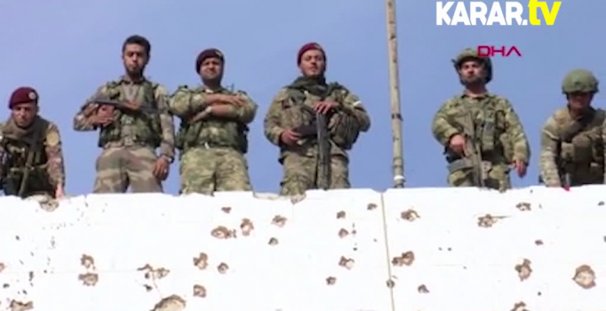 Rasulayn’da, SMO birlikleri Türk bayrağı astı