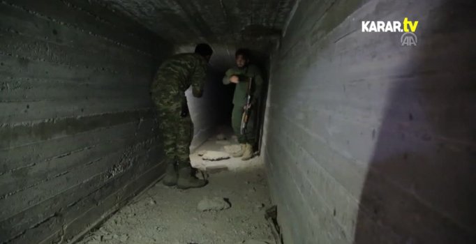 Teröristlerin kazdıkları tüneller ortaya çıktı
