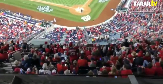 Beyzbol maçında Trump'a protesto: Onu tutuklayın