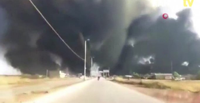 YPG/PKK’lı kuyuları ateşe verdi