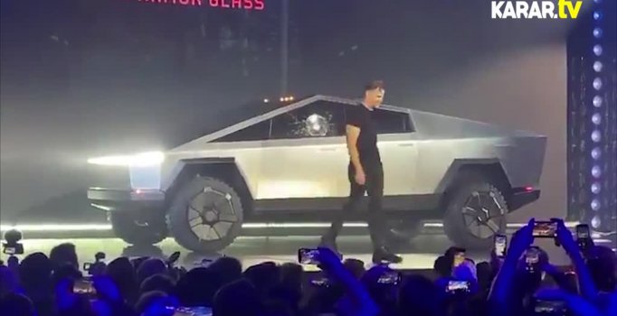 Tesla'nın kırılmaz denilen camları tanıtımda kırıldı