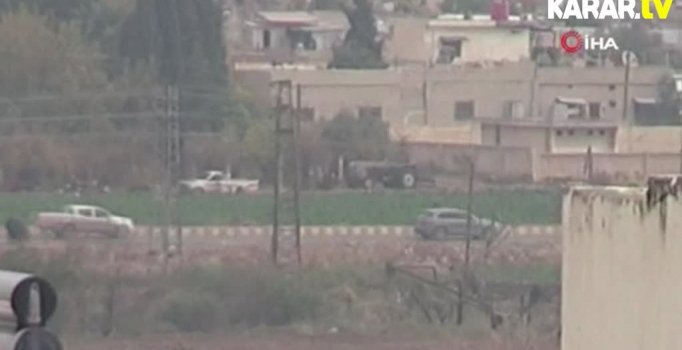 Rus askerlerine teröristler araçlarla eşlik etti