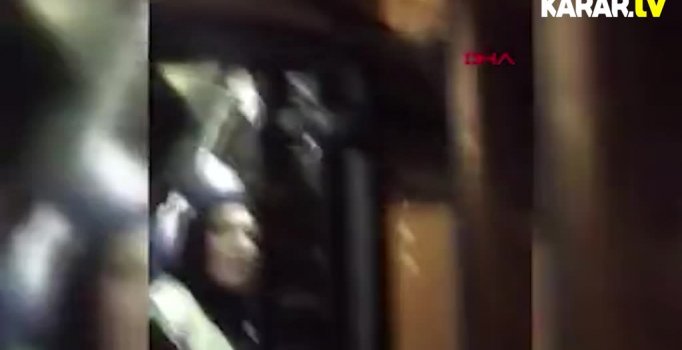 Minibüslerdeki tehlikeli yolculuk kamerada
