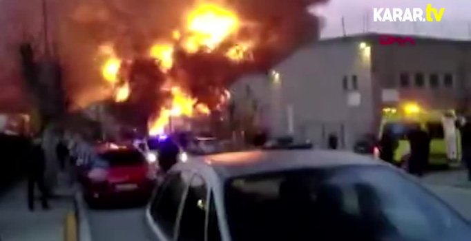 Barselona'da büyük yangın