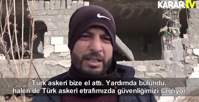 Suriyeli Kürtler'den Mehmetçiğe teşekkür