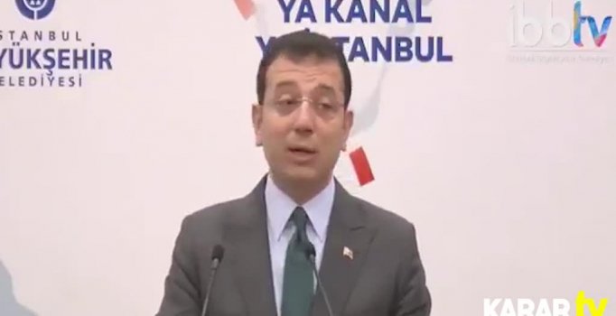 Kanal İstanbul bir cinayet projesidir