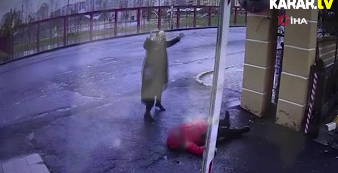 Sokak ortasında kafasından vurdu