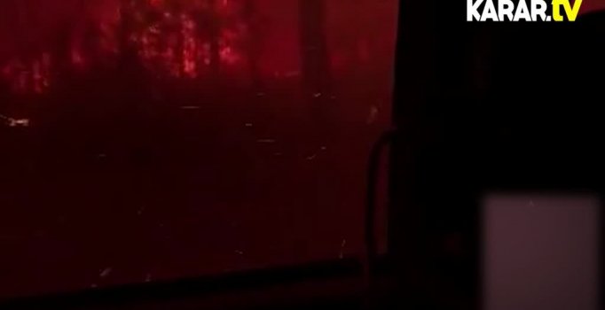 Avustralya'daki yangın anları böyle kaydedildi