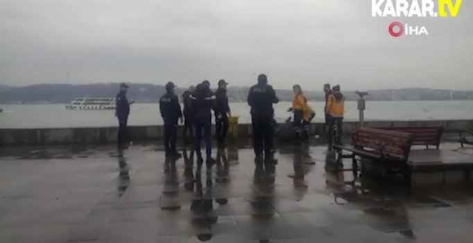 Beşiktaş sahilinde intihar!