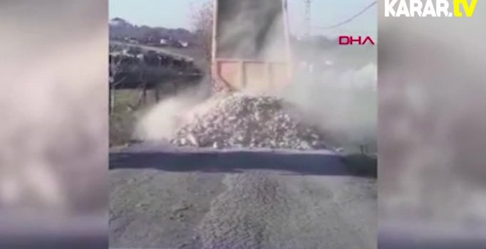 Tuzla'da kaçak hafriyat dökümü