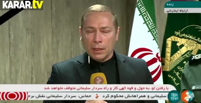 İran Ordu Sözcüsü canlı yayında ağladı