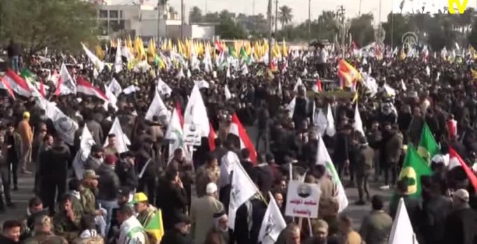 Irak'ta Süleymani için cenaze töreni