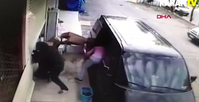 İstoç'taki hırsızlıklar kamerada