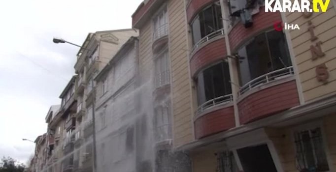 Esenyurt'ta doğalgaz borusu patladı