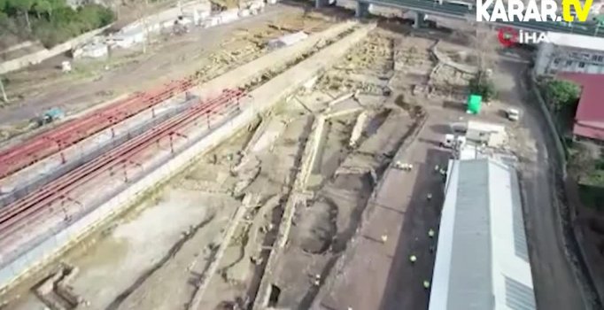 Haydarpaşa'da rayların altından çıkan tarih