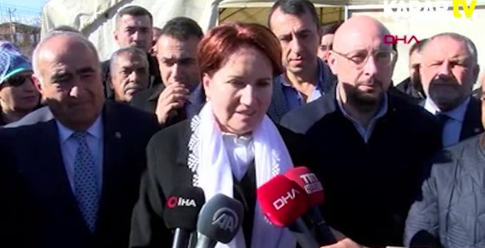 Meral Akşener'den deprem bölgesine ziyaret