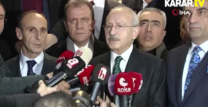Kılıçdaroğlu depreme yakalandı