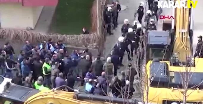 Kaçak inşaat yıkımında zabıtaya saldırdılar