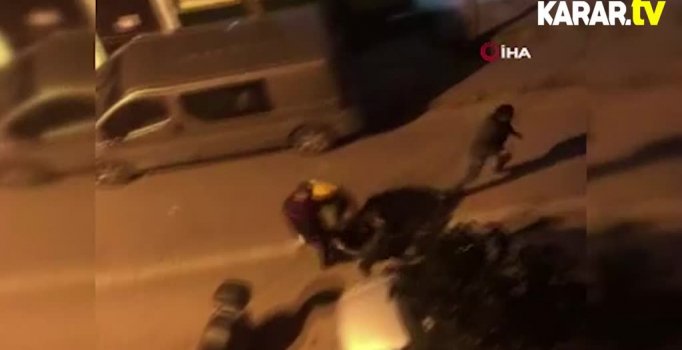 Avcılar'da sopalı kavga kameralara böyle yansıdı