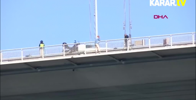 Köprüdeki intihar girişimini eski bakan engelledi