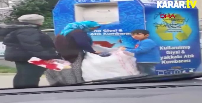 Çocuğu kumbaraya sokup ne var ne yoksa aldı