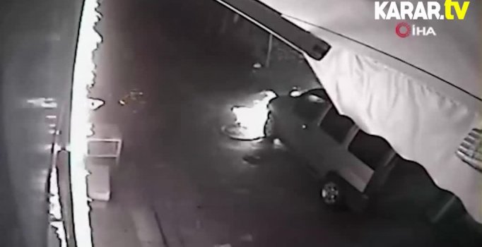 Abisinin dükkanına molotof attı