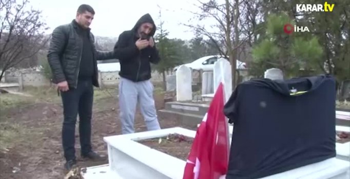 Oğlunun doğum gününde mezarına gitti