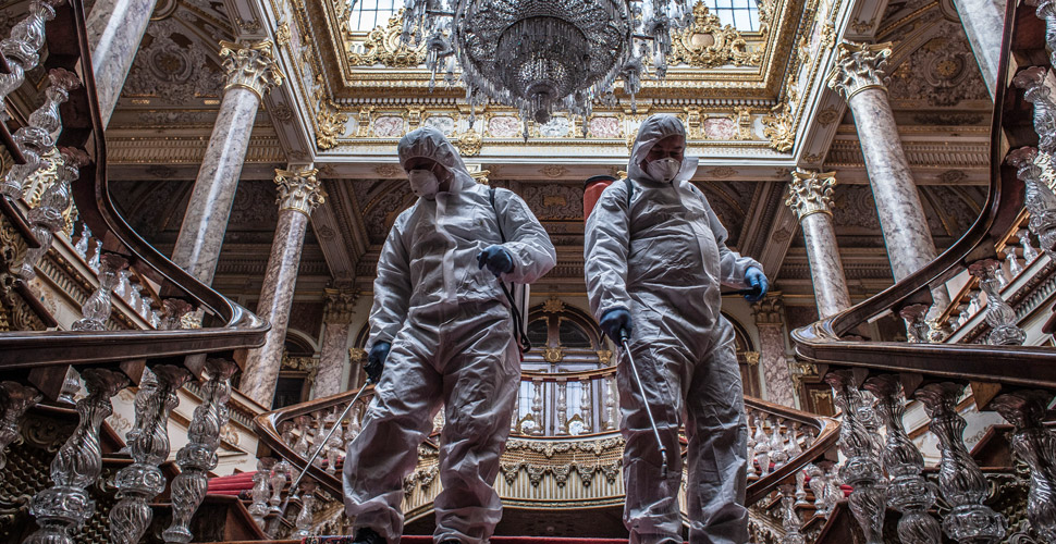 Dolmabahçe Sarayı'nda koronavirüs önlemi