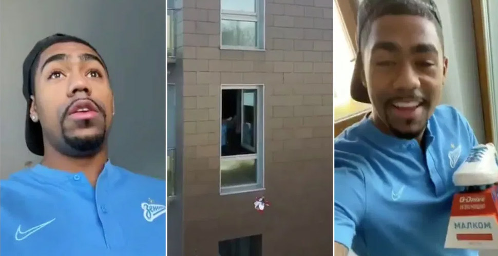 Zenit'in yıldızı Malcom'a ayın oyuncusu ödülü drone ile verildi