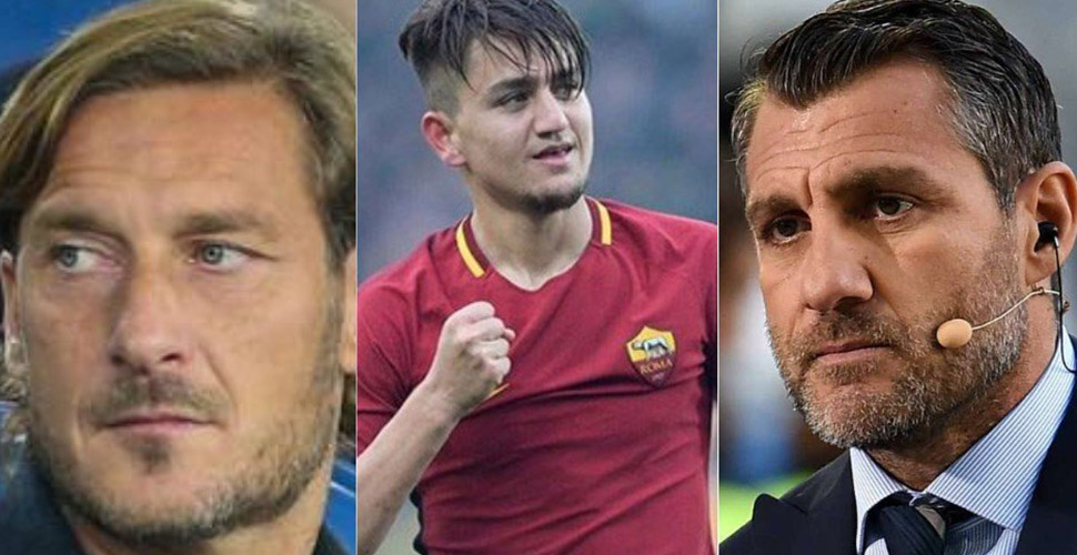 İtalyan efsaneleri Totti ve Vieri'den Cengiz Ünder'e övgü