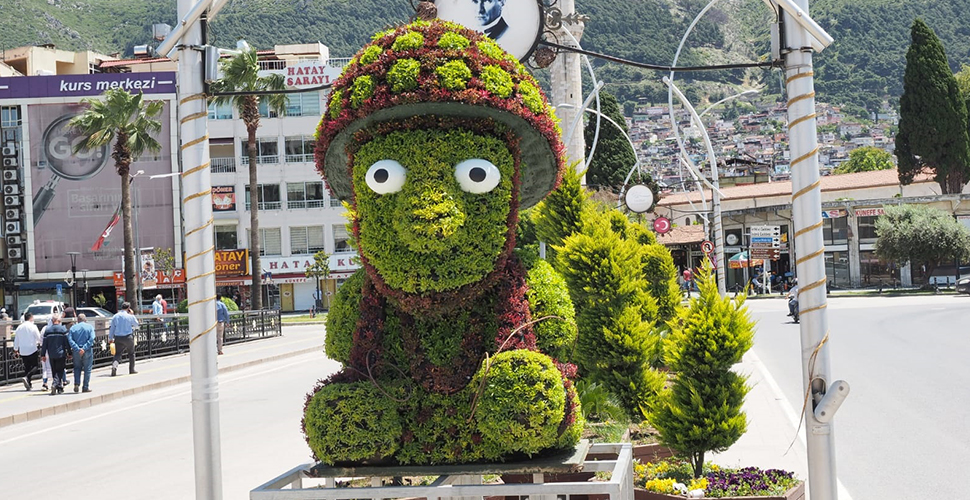 Hatay'da Hitit Kralı Şuppiluliuma'nın figürü Köprübaşında sergilendi
