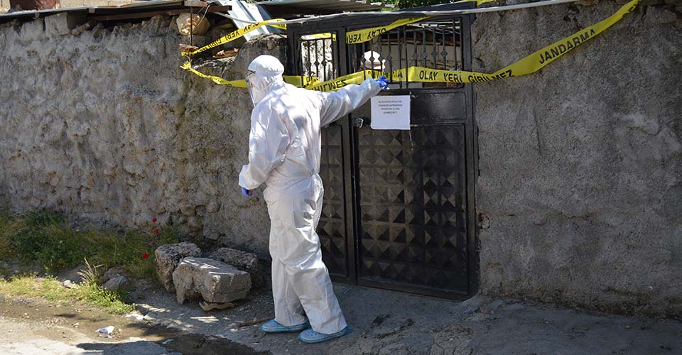 Gaziantep�te 16 ev daha karantinaya alındı