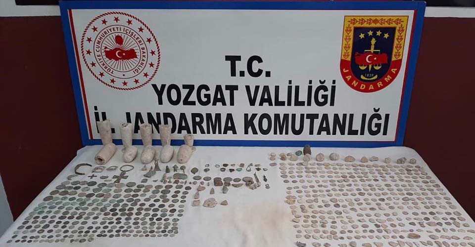 Yozgat'ta tek operasyon 665 parça tarihi eser ele geçirildi
