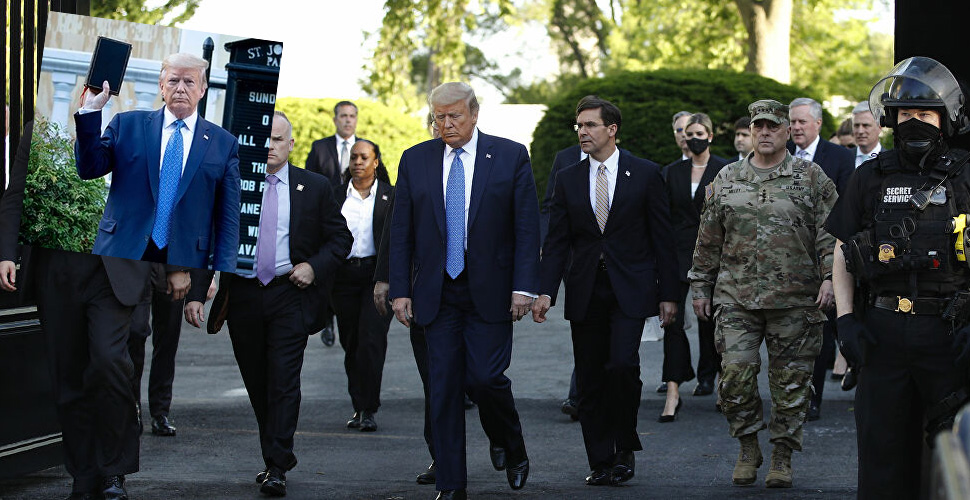 Trump'ın 'İncil şovu'na eşlik eden Savunma Bakanı Esper: Nereye gittiğimi bilmiyordum