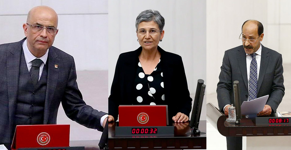 CHP'li Enis Berberoğlu HDP'li Leyla Güven ve Musa Farisoğulları tutuklandı