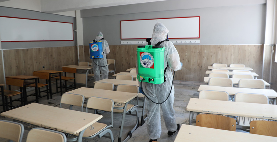 Melikgazi Belediyesi, LGS sınavı öncesi ilçe genelindeki okulları dezenfekte edecek