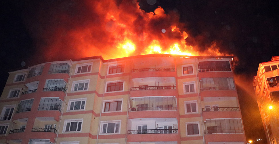 Yozgat’ta korkutan yangın