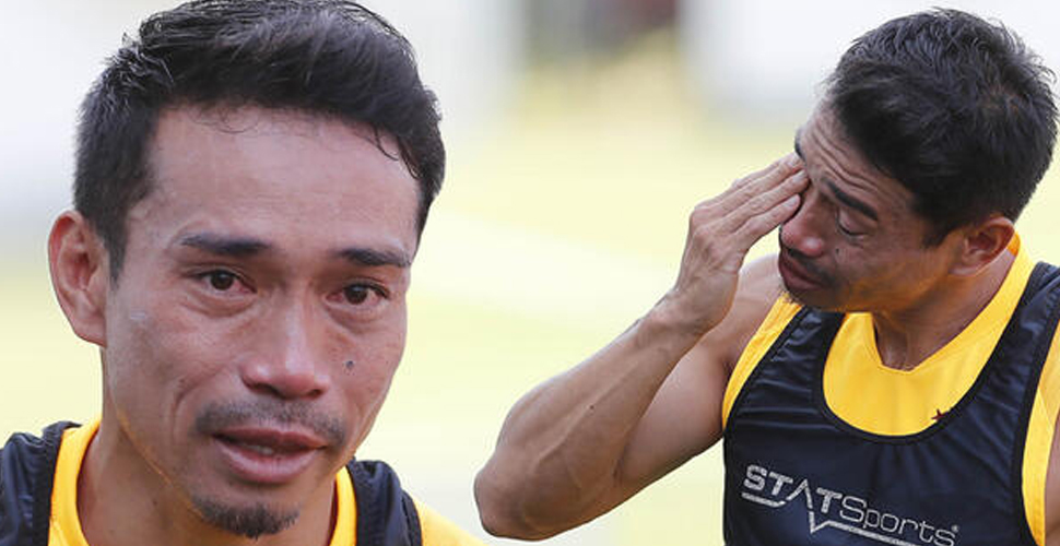 Galatasaray'la son antrenmanına çıkan Nagatomo hüngür hüngür ağladı