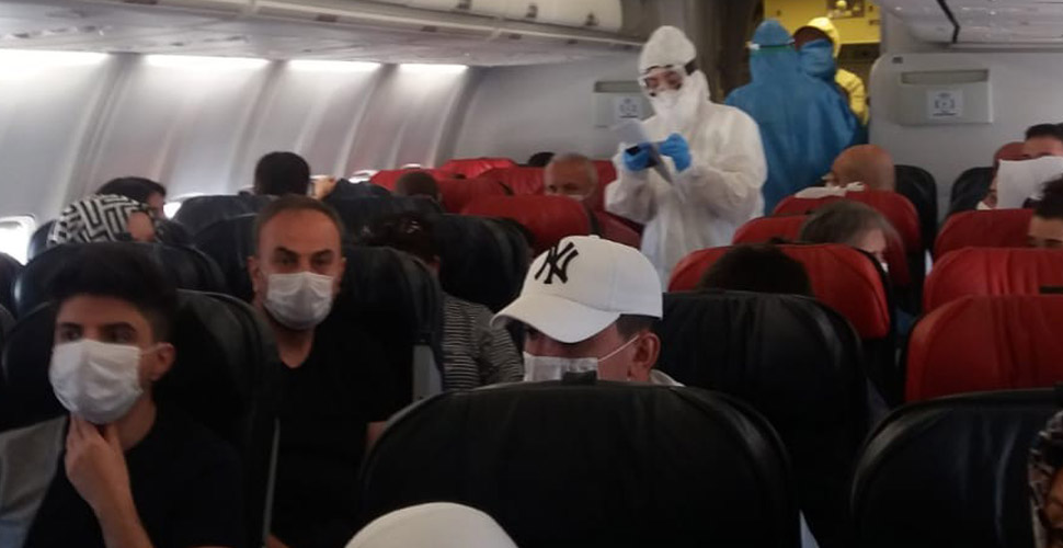 Diyarbakır-Ankara uçağında Kovid-19 paniği! Karantinaya alındı